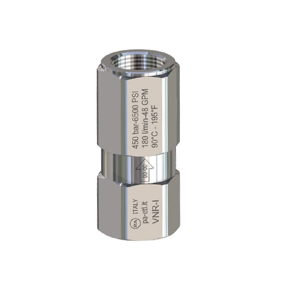 PA VNRI High Pressure Stainless Steel Check Valve 5800psi